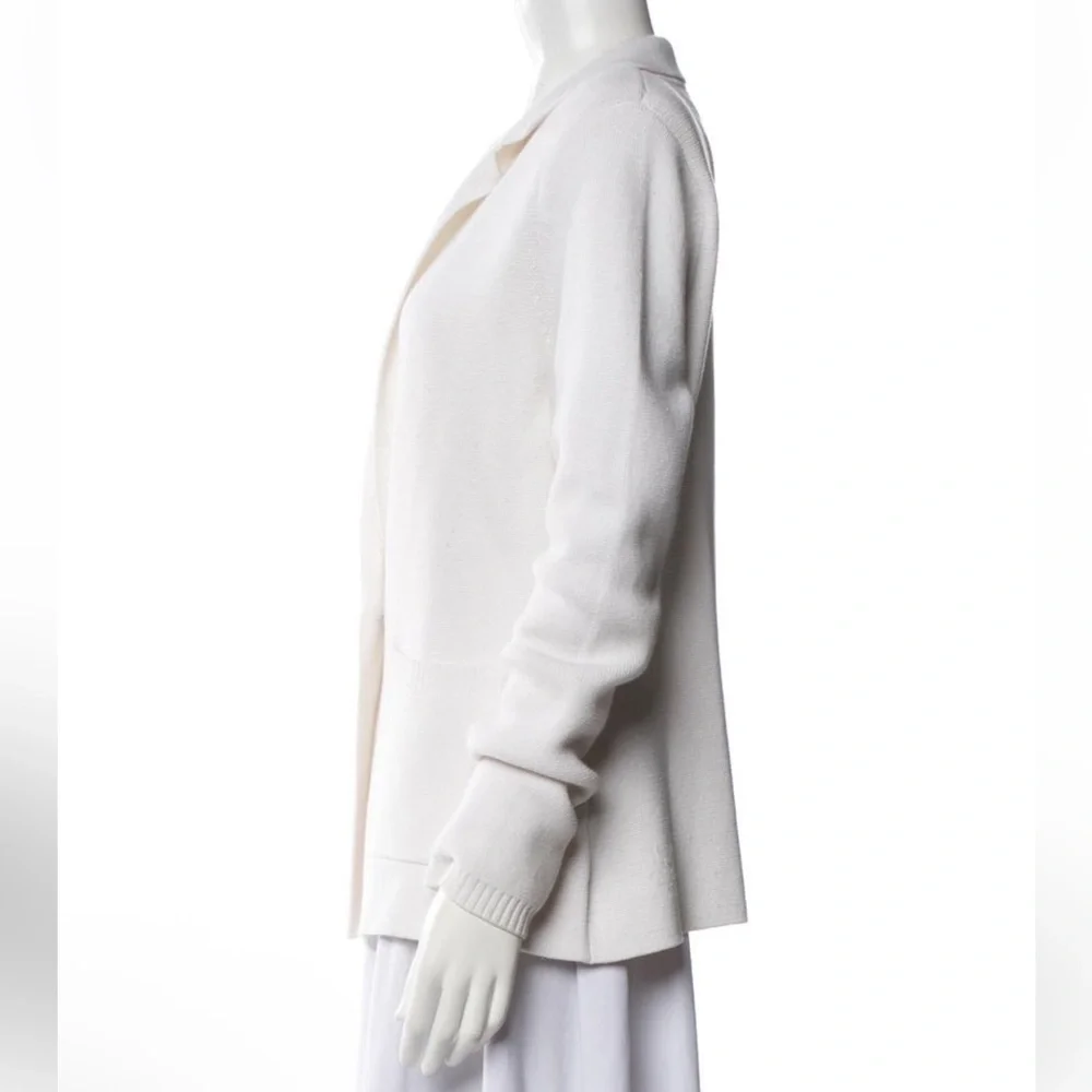 L'Agence Lacey White Knit Blazer